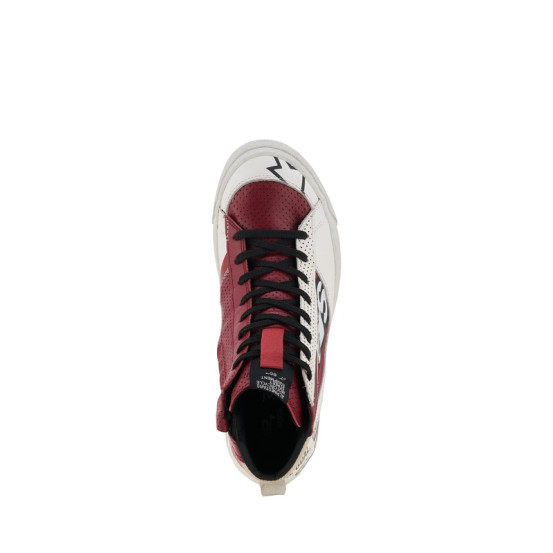 Baskets moto femme Alpinestars Stella Stated Flair - Blanc Rouge Rio