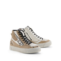 Baskets moto femme Alpinestars Stella Stated Flair - Gris Blanc