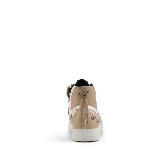 Baskets moto femme Alpinestars Stella Stated Flair - Gris Blanc