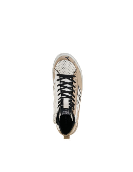 Baskets moto femme Alpinestars Stella Stated Flair - Gris Blanc