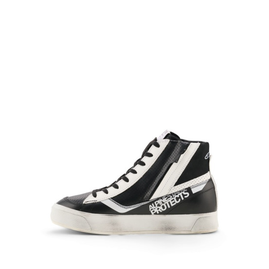 Baskets moto femme Alpinestars Stella Stated Flair - Noir Blanc