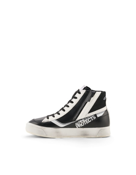 Baskets moto femme Alpinestars Stella Stated Flair - Noir Blanc