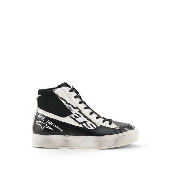 Baskets moto femme Alpinestars Stella Stated Flair - Noir Blanc