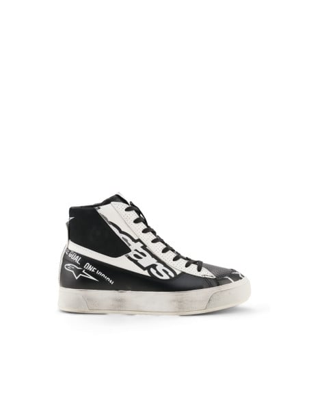 Baskets moto femme Alpinestars Stella Stated Flair - Noir Blanc