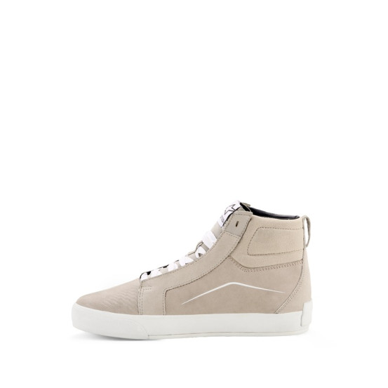 Baskets moto cuir Alpinestars Ride-63 - Blanc Beige