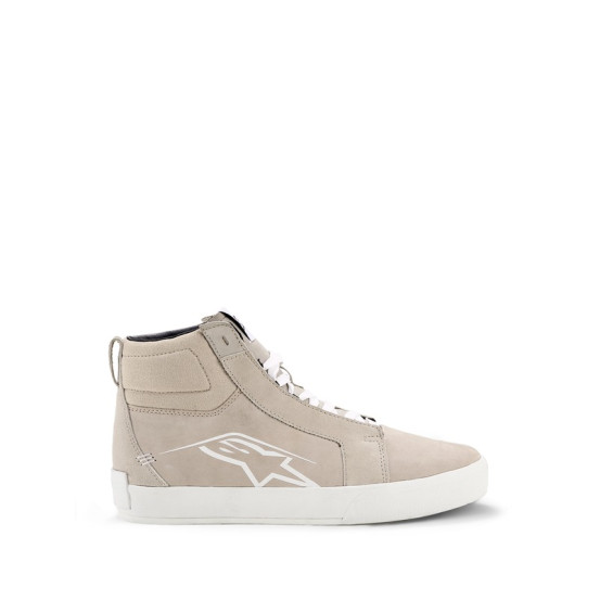 Baskets moto cuir Alpinestars Ride-63 - Blanc Beige