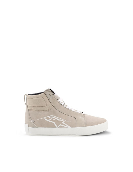 Baskets moto cuir Alpinestars Ride-63 - Blanc Beige