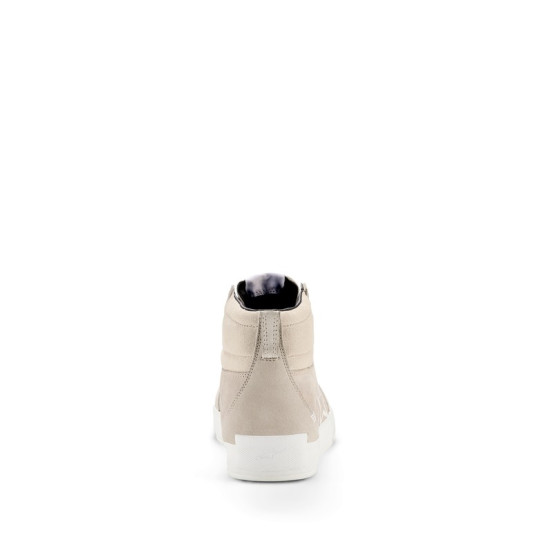 Baskets moto cuir Alpinestars Ride-63 - Blanc Beige