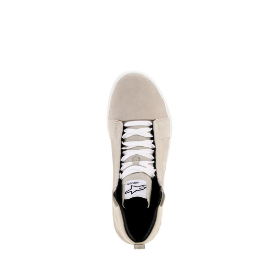 Baskets moto cuir Alpinestars Ride-63 - Blanc Beige