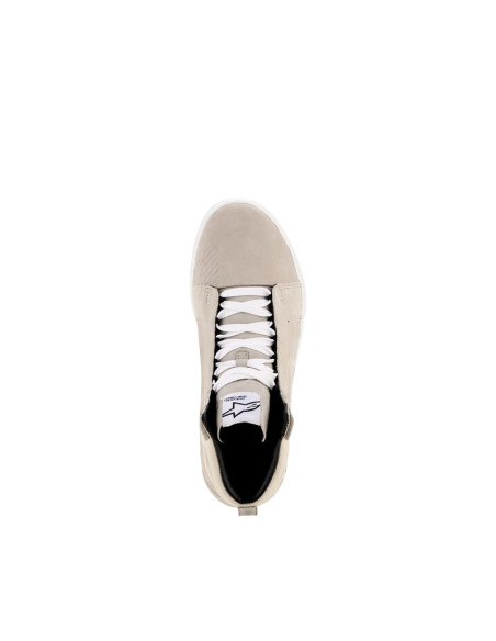 Baskets moto cuir Alpinestars Ride-63 - Blanc Beige