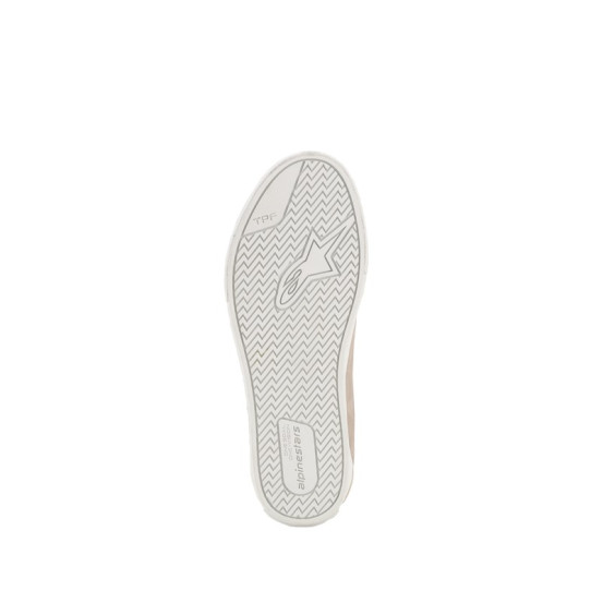 Baskets moto cuir Alpinestars Ride-63 - Blanc Beige