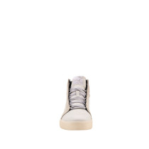 Baskets moto cuir Alpinestars Ride-63 - Blanc Gris 2