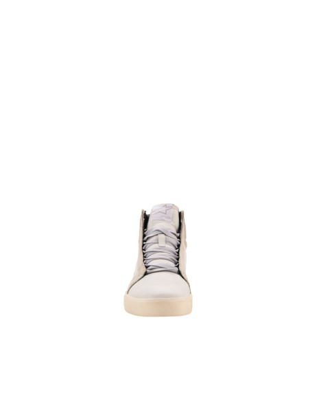 Baskets moto cuir Alpinestars Ride-63 - Blanc Gris