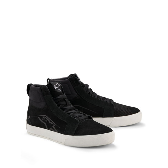 Baskets moto cuir Alpinestars Ride-63 - Noir Blanc