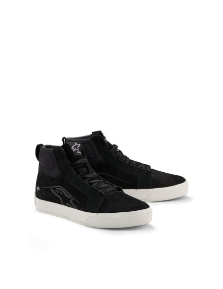 Baskets moto cuir Alpinestars Ride-63 - Noir Blanc