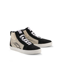 Baskets moto cuir Alpinestars Ride-63 - Noir Gris Blanc