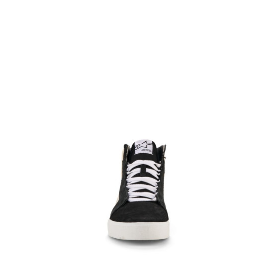 Baskets moto cuir Alpinestars Ride-63 - Noir Gris Blanc
