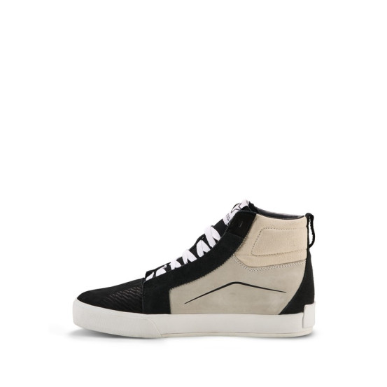 Baskets moto cuir Alpinestars Ride-63 - Noir Gris Blanc