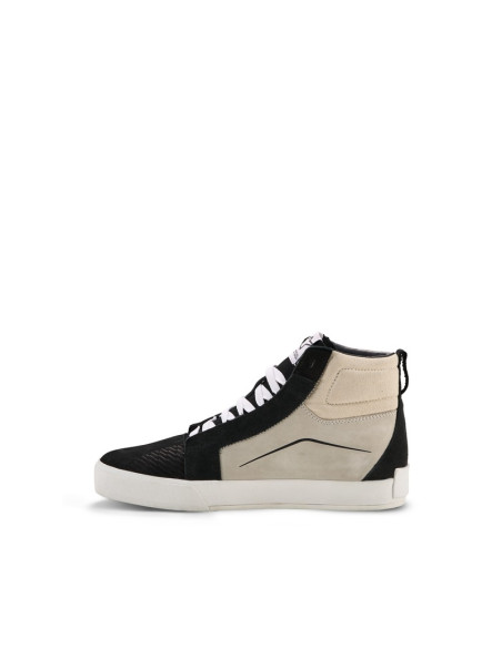 Baskets moto cuir Alpinestars Ride-63 - Noir Gris Blanc