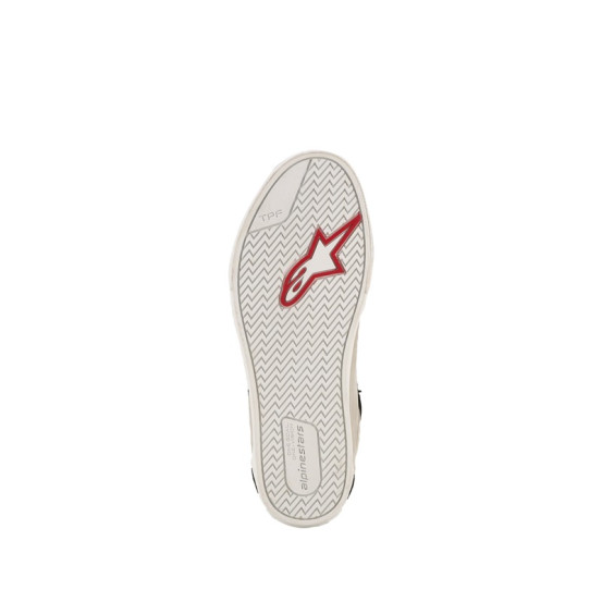 Baskets moto cuir Alpinestars Ride-63 - Noir Gris Blanc