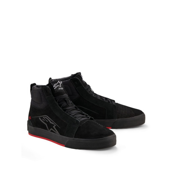 Baskets moto cuir Alpinestars Ride-63 - Noir Rouge vif