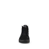 Baskets moto cuir Alpinestars Ride-63 - Noir Rouge vif 2