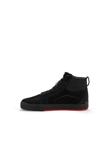 Baskets moto cuir Alpinestars Ride-63 - Noir Rouge vif