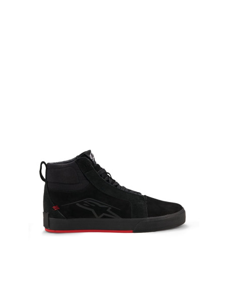 Baskets moto cuir Alpinestars Ride-63 - Noir Rouge vif