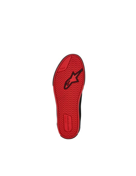 Baskets moto cuir Alpinestars Ride-63 - Noir Rouge vif