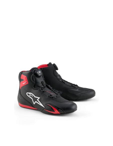 Baskets moto sport Alpinestars Celer - Noir Rouge vif