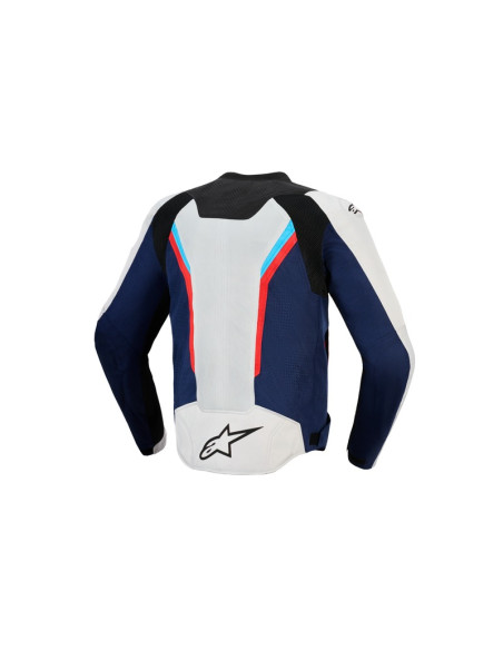 Blouson Alpinestars AST V3 Air - Argent Bleu Rouge