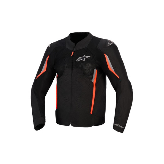 Blouson Alpinestars AST V3 Air - Noir Gris foncé Rouge Fluo