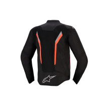 Blouson Alpinestars AST V3 Air - Noir Gris foncé Rouge Fluo 2