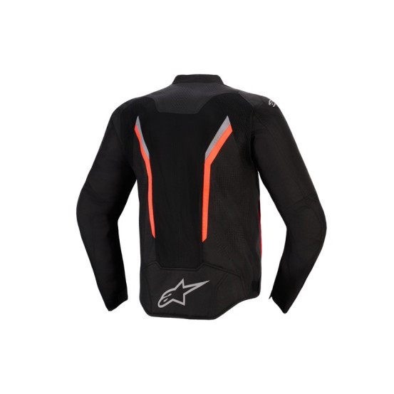 Blouson Alpinestars AST V3 Air - Noir Gris foncé Rouge Fluo
