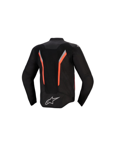 Blouson Alpinestars AST V3 Air - Noir Gris foncé Rouge Fluo