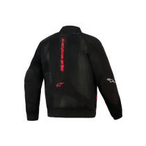 Blouson bomber Alpinestars Flight Air - Noir Rouge vif 2