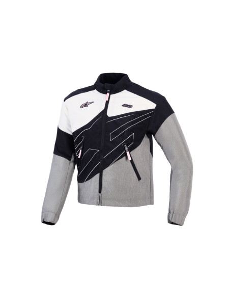 Blouson femme Alpinestars Stella Moshell - Noir Gris Blanc Rose