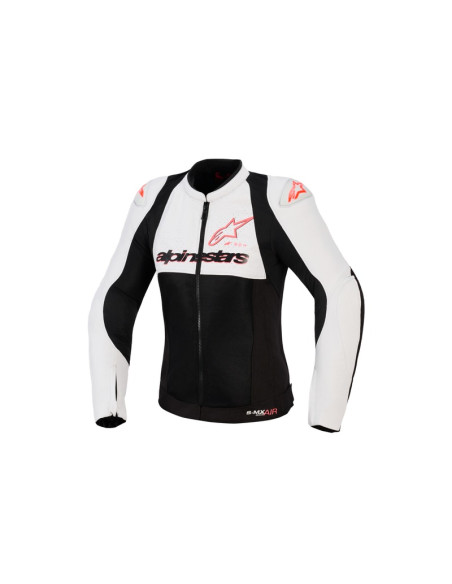 Blouson femme Alpinestars Stella SMX Air - Gris Noir Corail Fluo