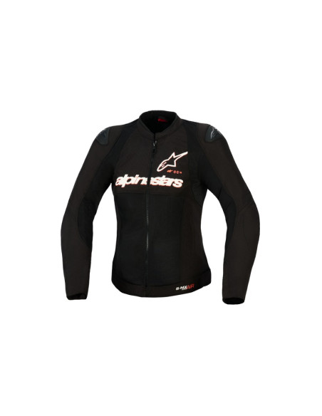 Blouson femme Alpinestars Stella SMX Air - Noir Blanc Rouge Fluo