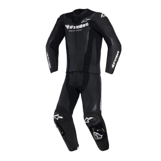 Combinaison moto 2 pièces cuir Alpinestars GP Force V2 - Noir