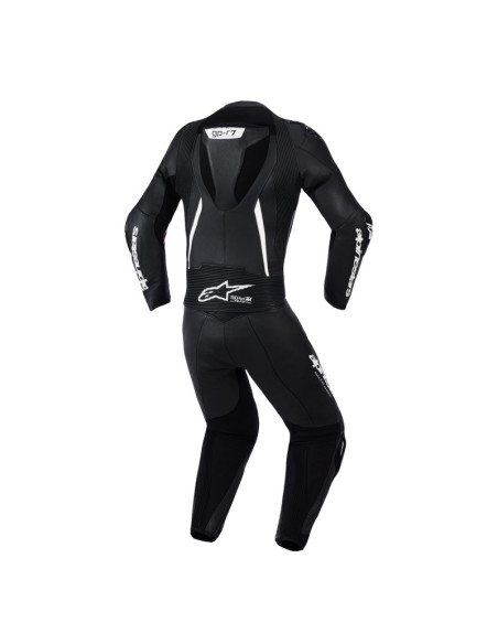 Combinaison moto 2 pièces cuir femme Alpinestars Stella GP-R7 - Noir