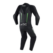 Combinaison moto intégrale cuir Alpinestars GP Force V2 - Noir Vert 2