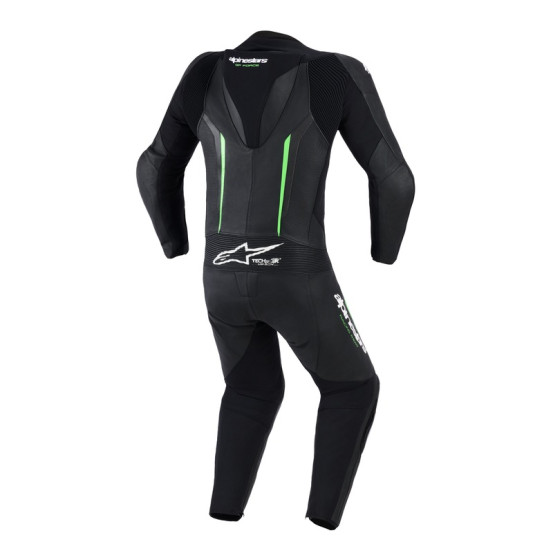 Combinaison moto intégrale cuir Alpinestars GP Force V2 - Noir Vert
