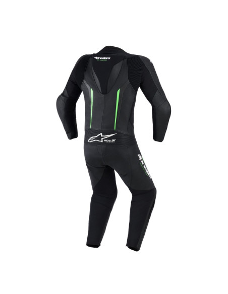 Combinaison moto intégrale cuir Alpinestars GP Force V2 - Noir Vert