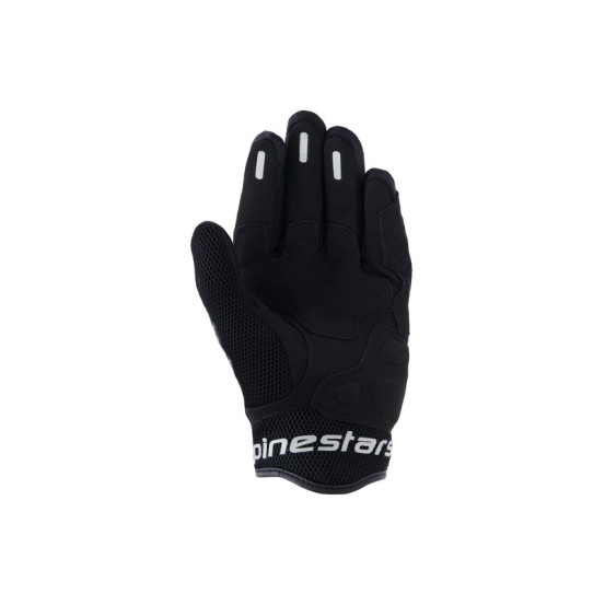 Gants moto femme Alpinestars Stella Mogress Airflow - Gris Anthracite Noir
