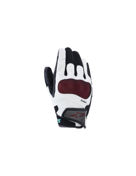 Gants moto femme Alpinestars Stella Mogress Airflow - Noir Blanc Tropical