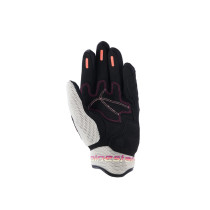 Gants moto femme Alpinestars Stella Mogress Airflow - Noir Écru Corail 2