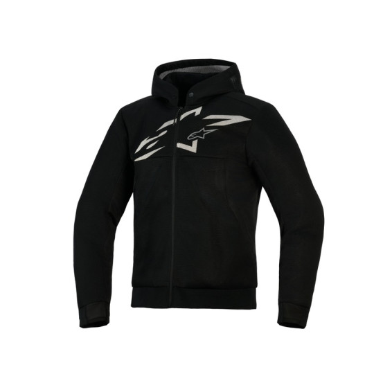 Sweat moto Alpinestars Chrome Superairflow - Noir Gris foncé Blanc