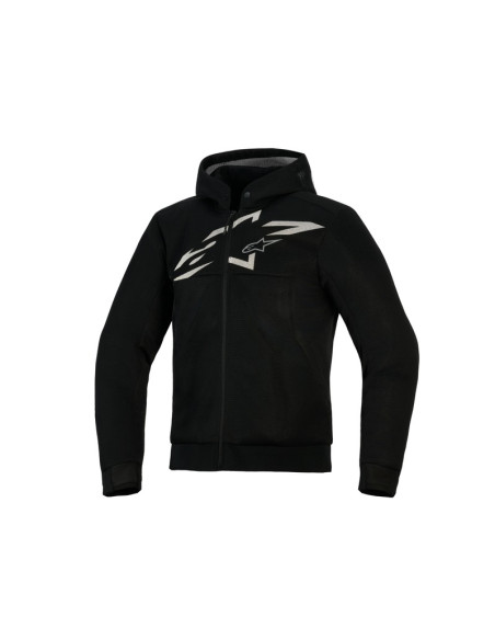 Sweat moto Alpinestars Chrome Superairflow - Noir Gris foncé Blanc