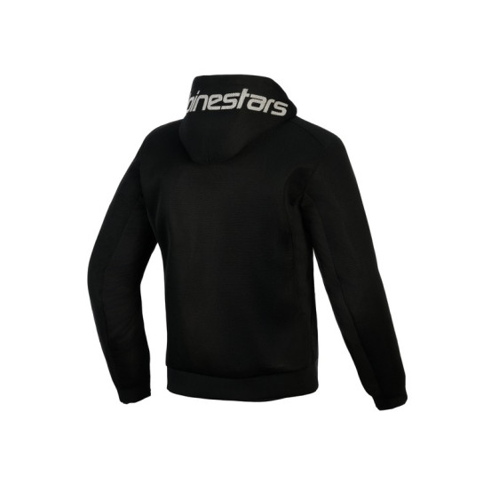 Sweat moto Alpinestars Chrome Superairflow - Noir Gris foncé Blanc